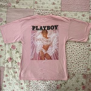 Missguided x Playboy Oversized Tee/T-Shirt Dress